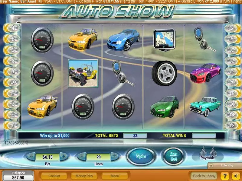 Auto Show Fun Slot Game made by NeoGames with 5 Reel and 20 Line