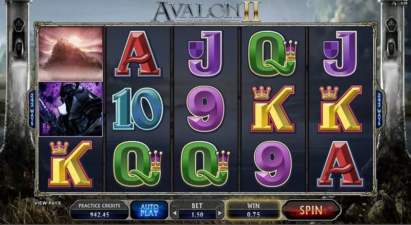 Avalon II Fun Slot Game made by Microgaming with 5 Reel and 243 Line