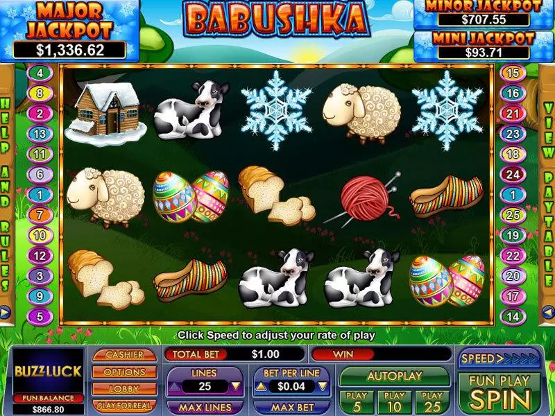 Babushka Fun Slot Game made by NuWorks with 5 Reel and 25 Line
