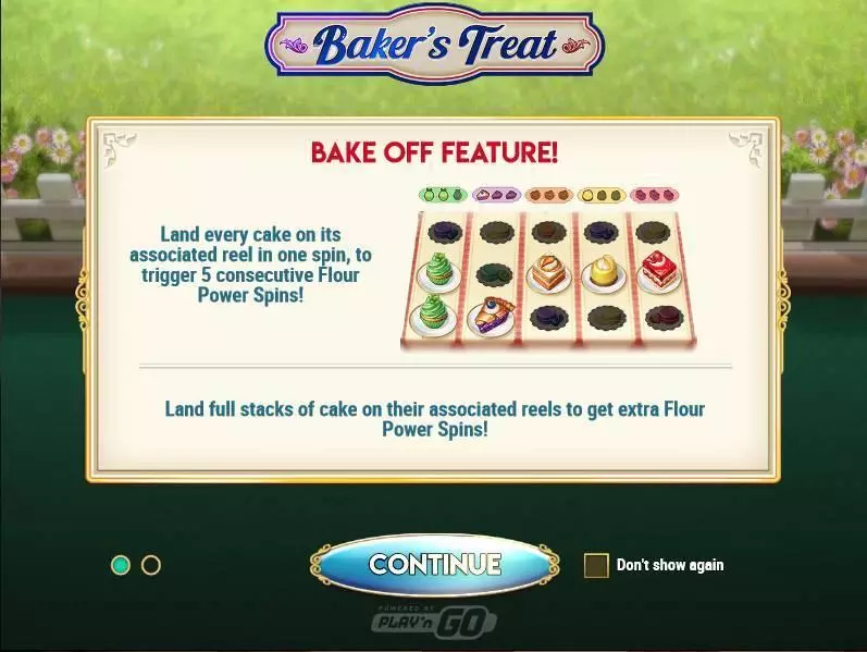 Baker's Treat Fun Slot Game made by Play'n GO with 5 Reel and 15 Line