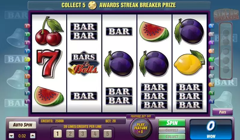 Bars & Bells Fun Slot Game made by Amaya with 5 Reel and 20 Line