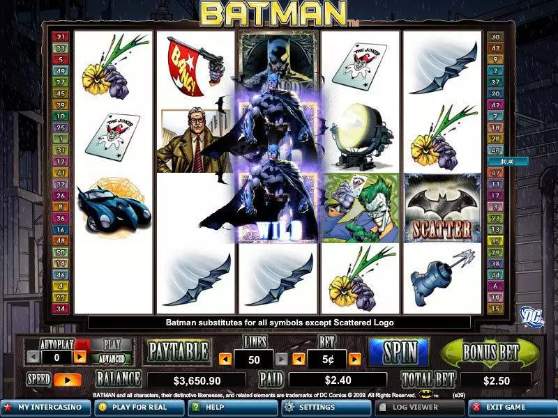 Batman Fun Slot Game made by Amaya with 5 Reel and 50 Line