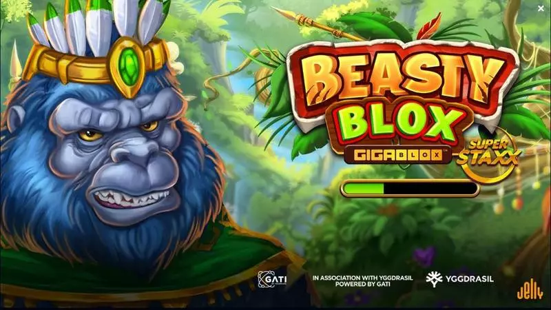 Beasty Blox GigaBlox Fun Slot Game made by Jelly Entertainment with 6 Reel and 4096