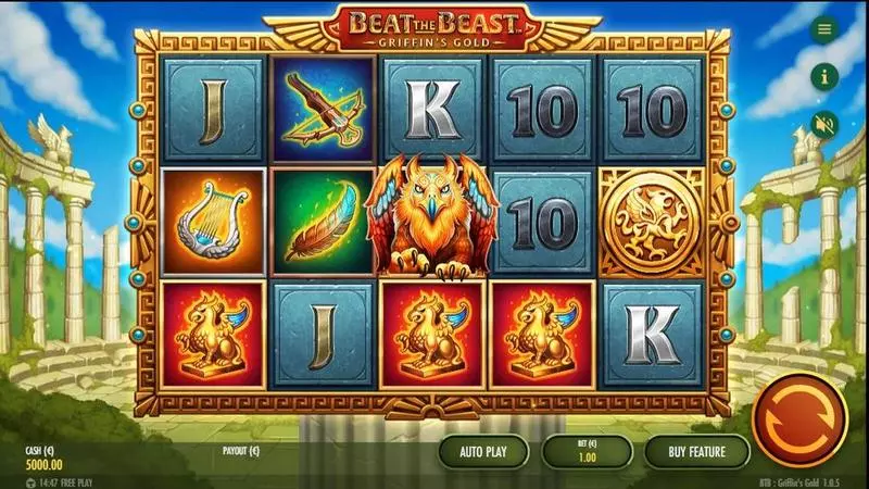 Beat the Beast: Griffin’s Gold Reborn Fun Slot Game made by Thunderkick with 5 Reel and 9 Line