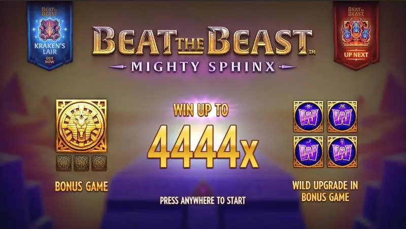 Beat the Beast: Mighty Sphinx Fun Slot Game made by Thunderkick with 5 Reel and 9 Line