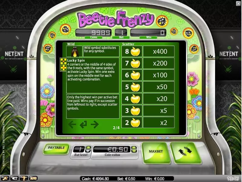 Beetle Frenzy Fun Slot Game made by IN DOUBT with 5 Reel and 9 Line