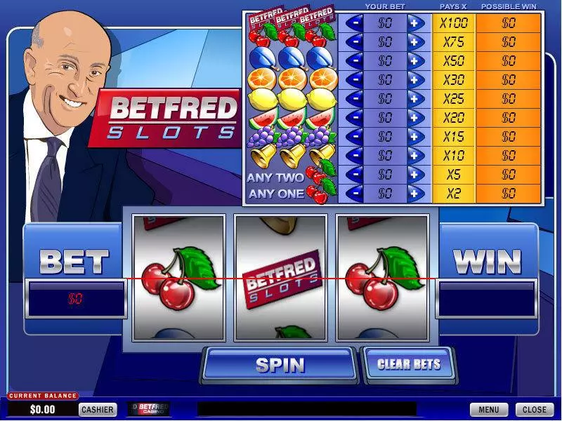 Betfred Fun Slot Game made by PlayTech with 3 Reel and 1 Line