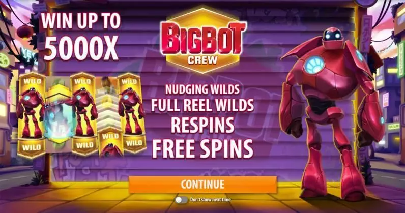 Big Bot Crew Fun Slot Game made by Quickspin with 5 Reel and 40 Line