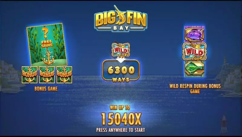 Big Fin Bay Fun Slot Game made by Thunderkick with 5 Reel and 5054 Ways