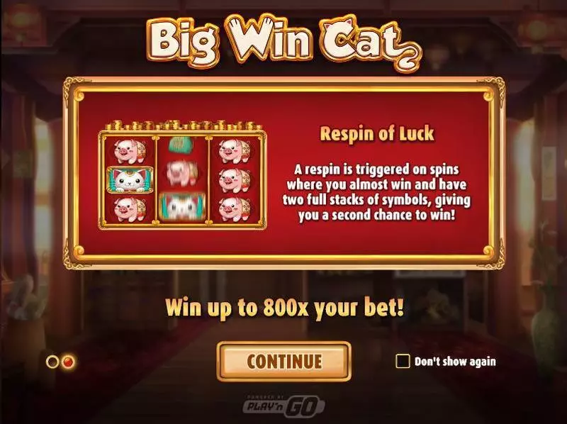 Big Win Cat  Fun Slot Game made by Play'n GO with 3 Reel and 5 Line