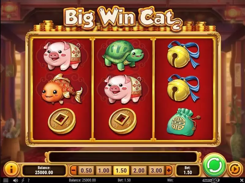 Big Win Cat  Fun Slot Game made by Play'n GO with 3 Reel and 5 Line