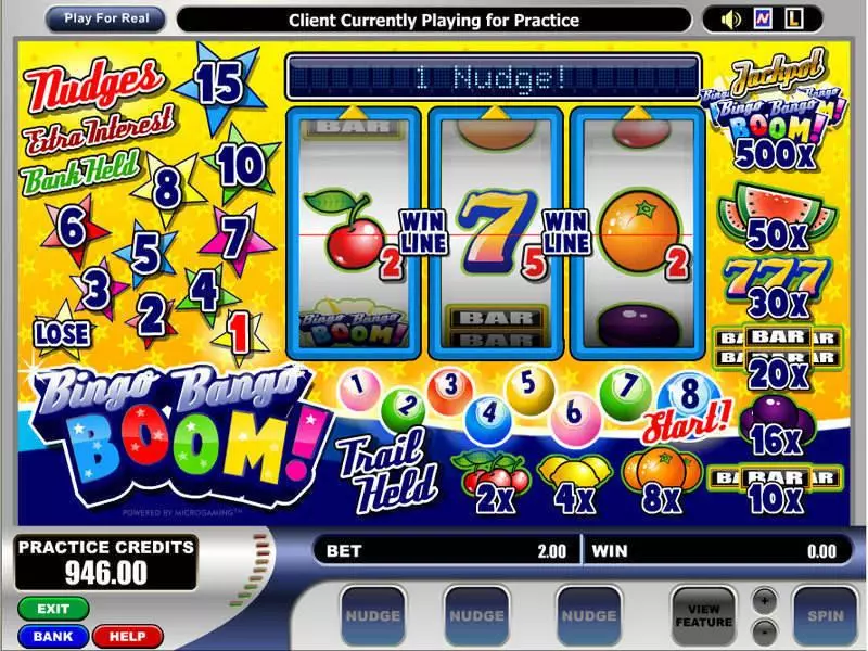 Bingo Bango Boom Fun Slot Game made by Microgaming with 3 Reel and 1 Line