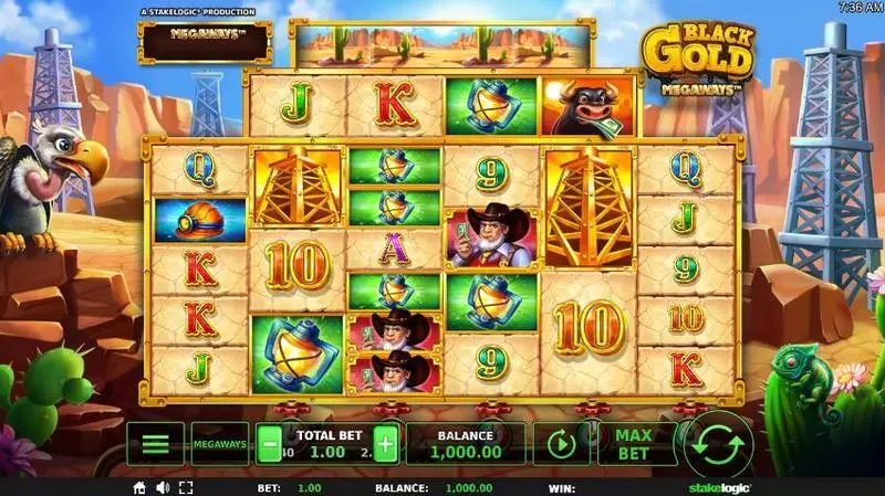 Black Gold Megaways Fun Slot Game made by StakeLogic with 6 Reel and 117649 Lines