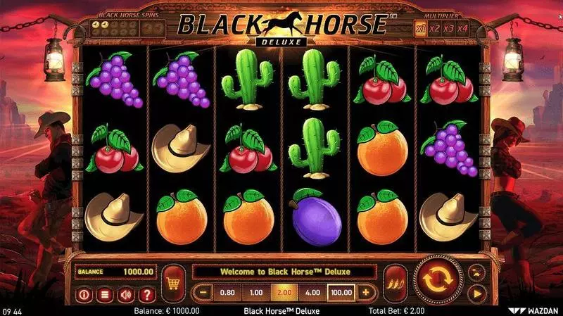 Black Horse Deluxe Fun Slot Game made by Wazdan with 6 Reel and 20 Line