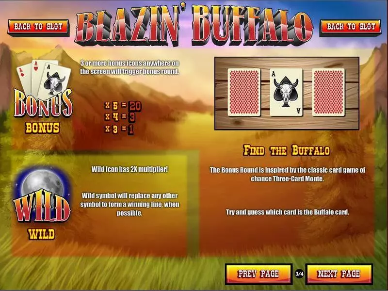 Blazin' Buffalo Fun Slot Game made by Rival with 5 Reel and 50 Line