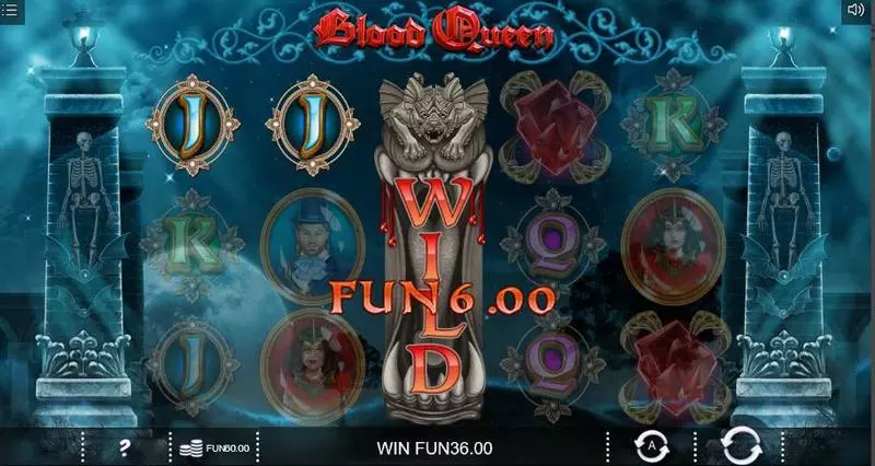 Blood Queen Fun Slot Game made by Iron Dog Studio with 5 Reel and 30 Line