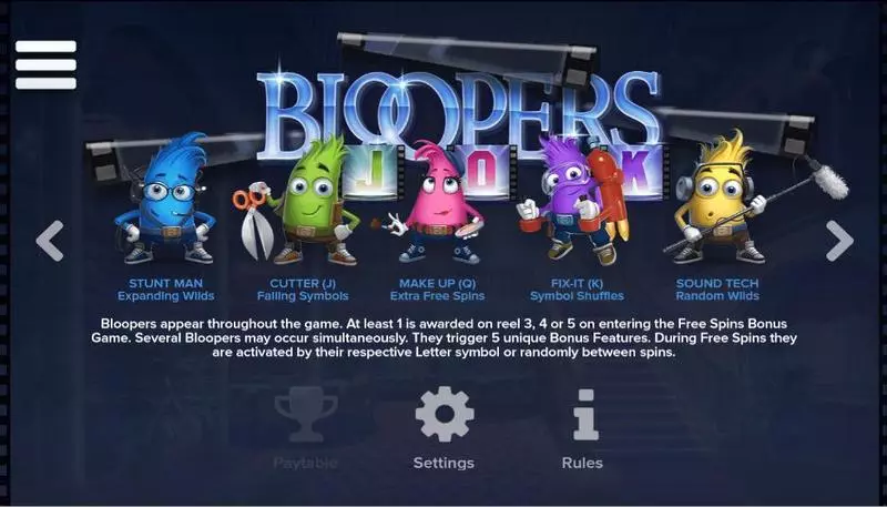 Bloopers  Fun Slot Game made by Elk Studios with 5 Reel and 243 Line