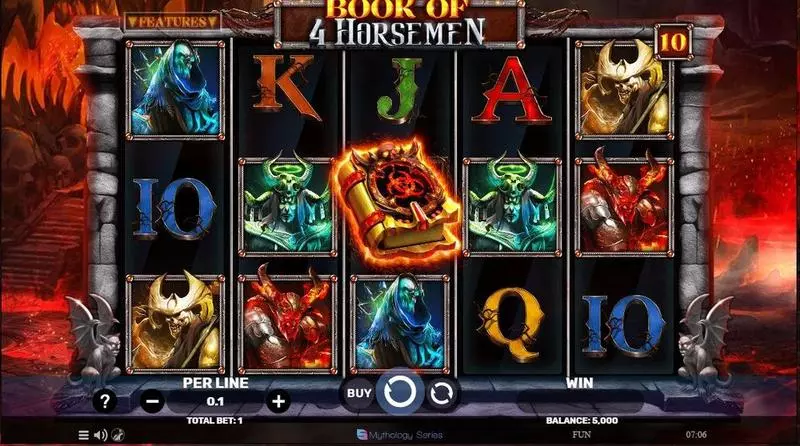 Book Of 4 Horseman Fun Slot Game made by Spinomenal with 5 Reel and 10 Line