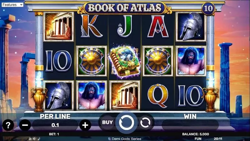 Book Of Atlas Fun Slot Game made by Spinomenal with 5 Reel and 10 Line