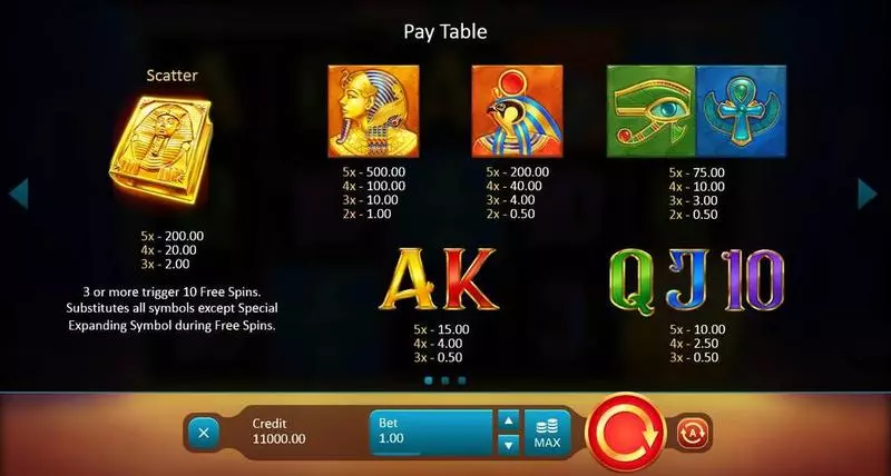 Book of Gold: Symbol Choice Fun Slot Game made by Playson with 5 Reel and 10 Line