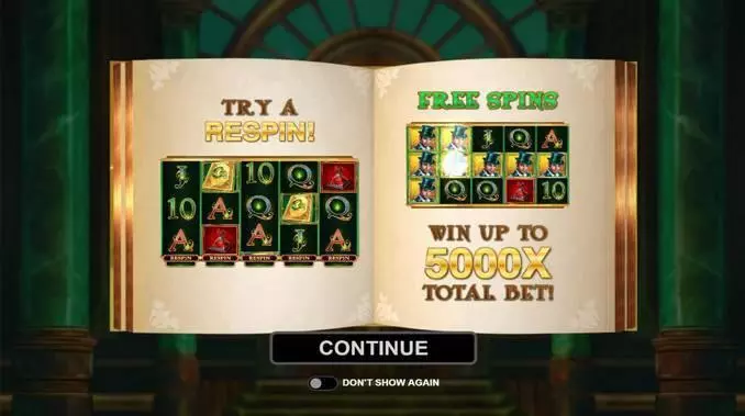 Book of Oz Fun Slot Game made by Microgaming with 5 Reel and 10 Line