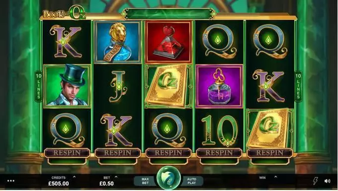 Book of Oz Fun Slot Game made by Microgaming with 5 Reel and 10 Line