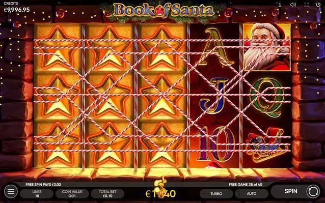 Book of Santa Fun Slot Game made by Endorphina with 5 Reel and 10 Line