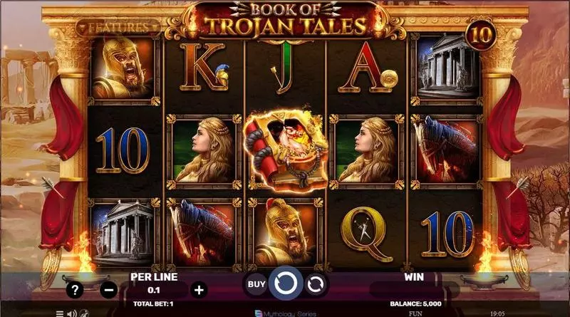 Book Of Trojan Tales Fun Slot Game made by Spinomenal with 5 Reel and 10 Line