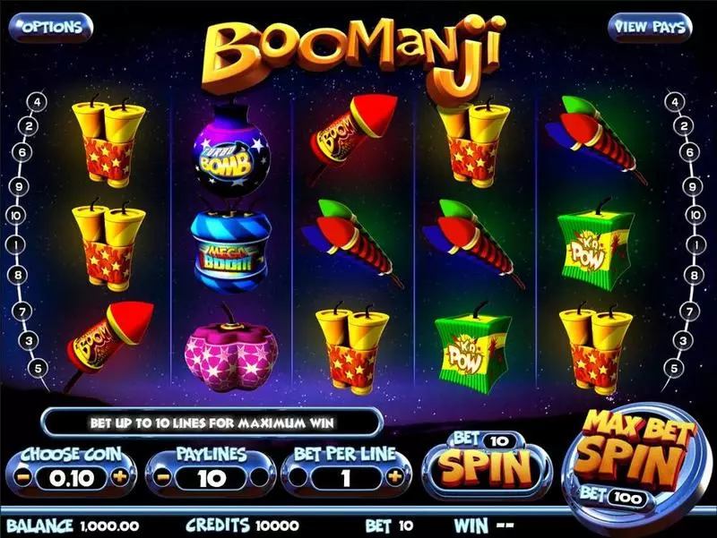 Boomanji Fun Slot Game made by BetSoft with 5 Reel and 10 Line