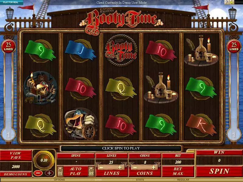 Booty Time Fun Slot Game made by Genesis with 5 Reel and 25 Line