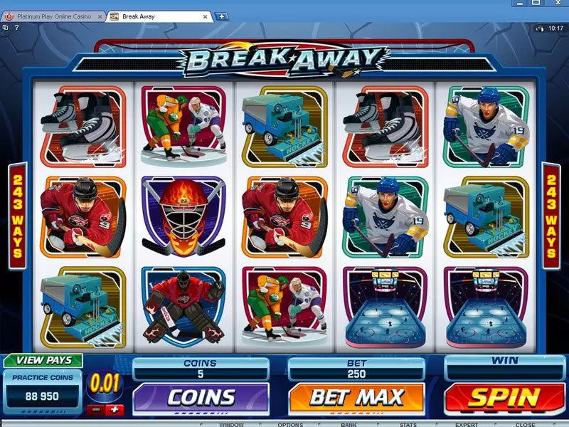 Break Away Fun Slot Game made by Microgaming with 5 Reel and 243 Line