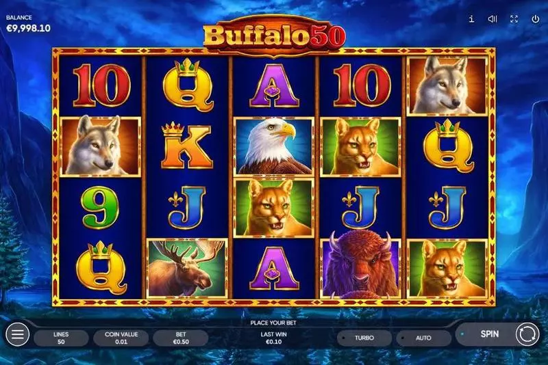 Buffalo 50 Fun Slot Game made by Endorphina with 5 Reel and 50 Line