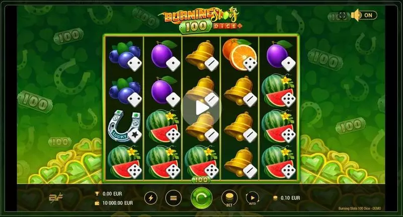 Burning Slots 100 Dice Fun Slot Game made by BF Games with 5 Reel and 100 Line