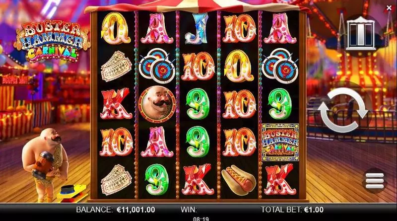 Buster Hammer Carnival Fun Slot Game made by Yggdrasil with 5 Reel and 3125 Way