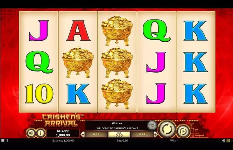 Caishen's Arrival  Fun Slot Game made by BetSoft with 5 Reel and 25 Line