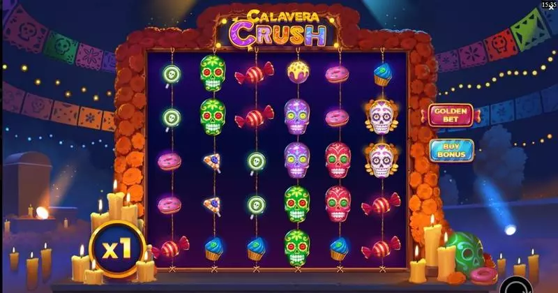 Calavera Crush Fun Slot Game made by Yggdrasil with 6 Reel 
