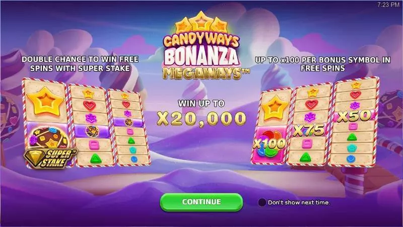 Candyways Bonanza Megaways Fun Slot Game made by StakeLogic with 3 Reel and 512 Ways