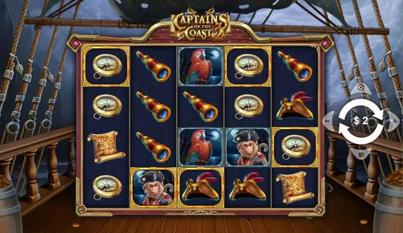 Captains of the Coast 2 Fun Slot Game made by Wizard Games with 5 Reel and 1024 Way