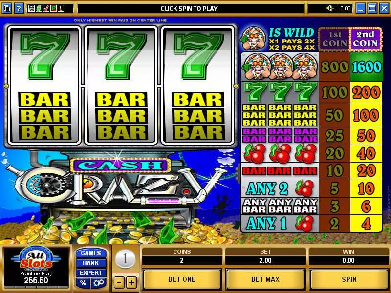 Cash Crazy Fun Slot Game made by Microgaming with 3 Reel and 1 Line