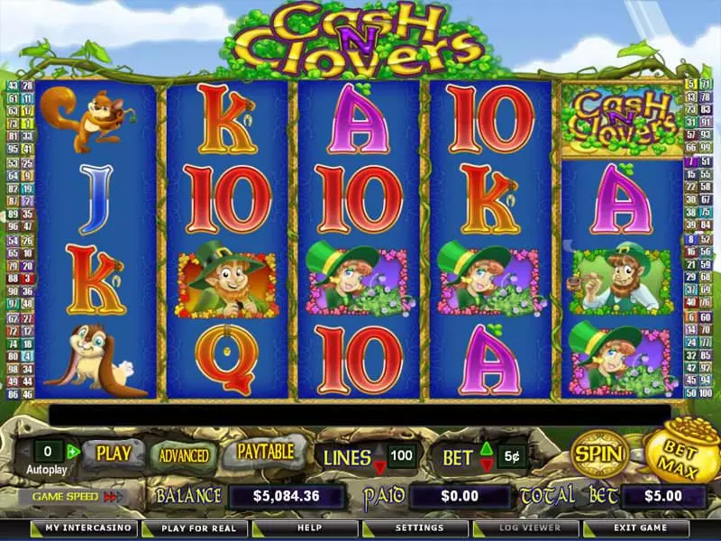 Cash N' Clovers Fun Slot Game made by Amaya with 5 Reel and 100 Line