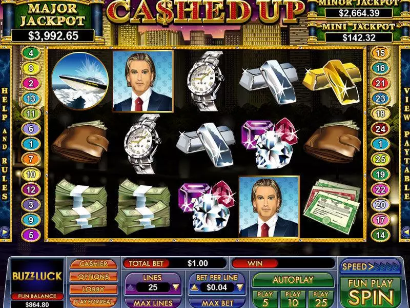 Cashed Up Fun Slot Game made by NuWorks with 5 Reel and 25 Line