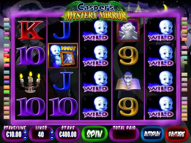 Casper's Mystery Mirror Fun Slot Game made by Blueprint Gaming with 5 Reel and 40 Line