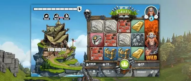 Castle Builder Fun Slot Game made by Microgaming with 5 Reel and 15 Line