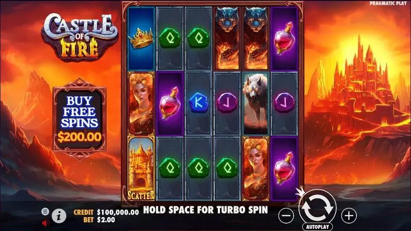 Castle of Fire Fun Slot Game made by Pragmatic Play with 6 Reel and 729 Line