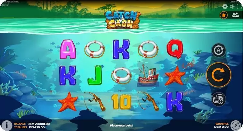 Catch N Cash Fun Slot Game made by Mancala Gaming with 5 Reel and 10 Line