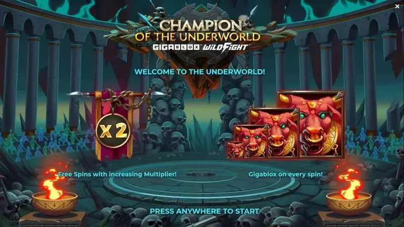 Champion of the Underworld Fun Slot Game made by Yggdrasil with 6 Reel and 4096 Line