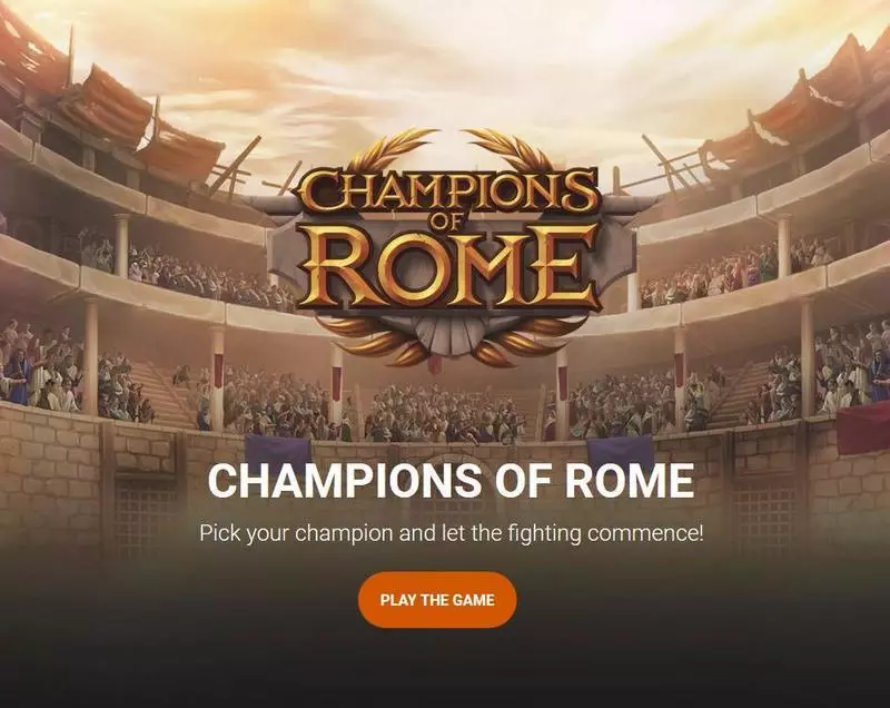 Champions of Rome Fun Slot Game made by Yggdrasil with 5 Reel and 20 Line