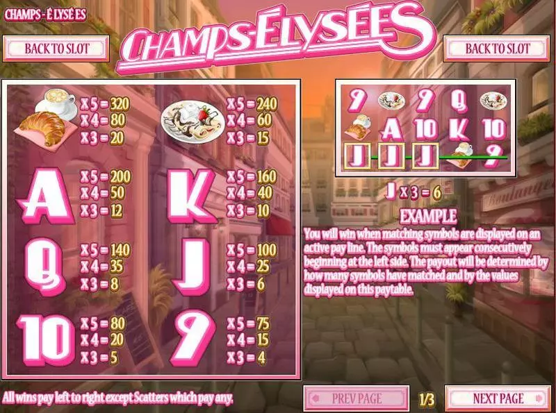 Champs-Elysees Fun Slot Game made by Rival with 5 Reel and 50 Line