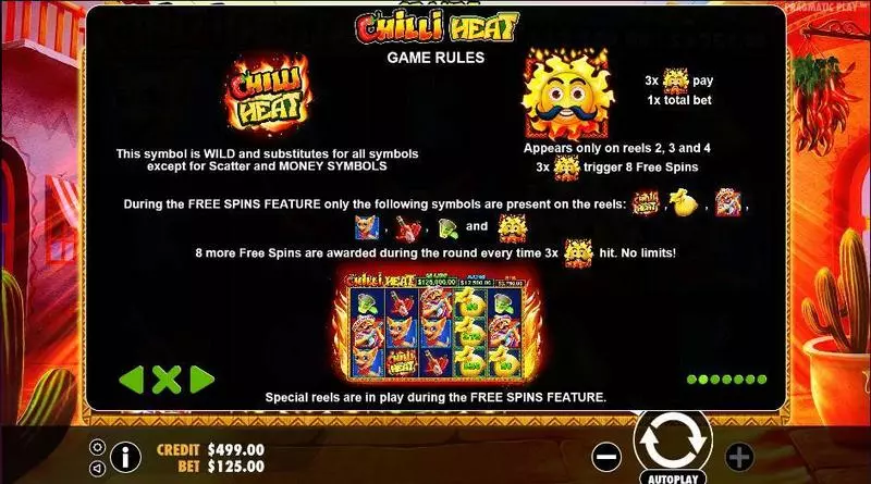Chilli Heat Fun Slot Game made by Pragmatic Play with 5 Reel and 25 Line