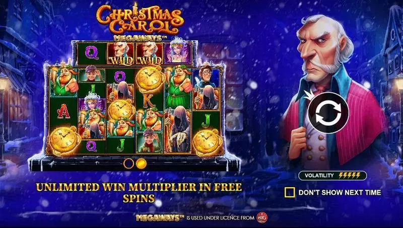 Christmas Carol Megaways Fun Slot Game made by Pragmatic Play with 5 Reel 